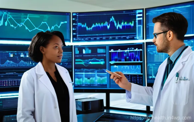 의료 데이터의 개인 정보 보호와 탈중앙화 - **Prompt:** A confident, smiling adult woman in her late 30s, elegantly dressed in smart casual atti...